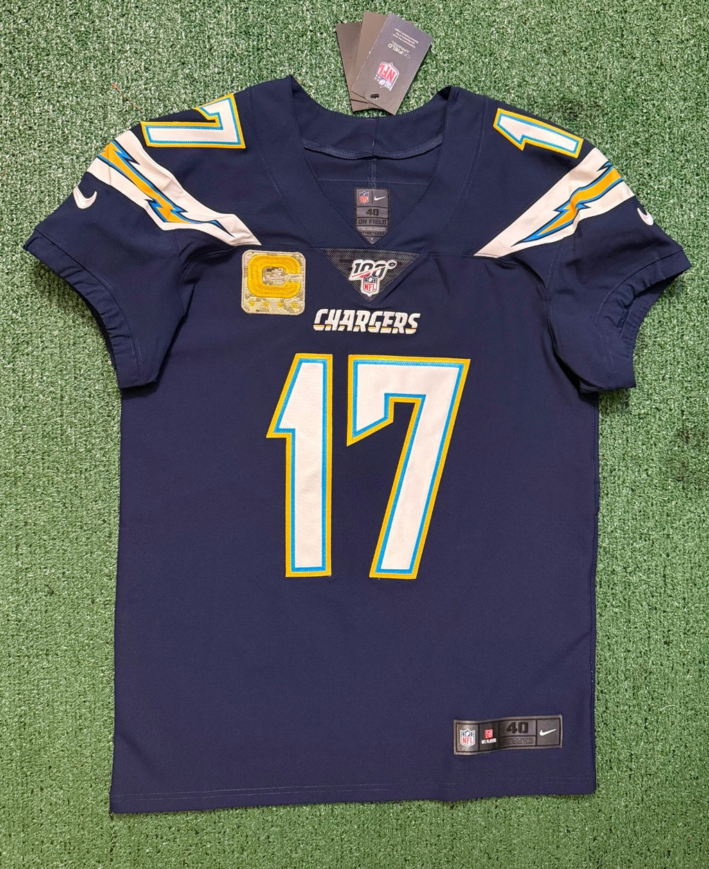 Philip Rivers Los Angeles Chargers Jersey #17 Nike Vapor Elite Navy Size 40 (M) NFL