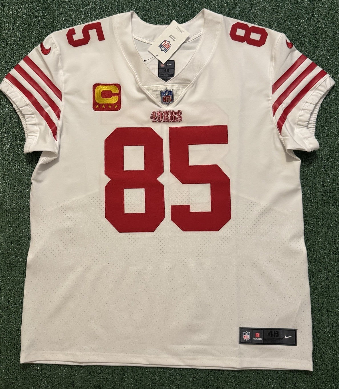 George Kittle San Francisco 49ers
Jersey #85 Nike Vapor Elite white
Size 48 (XL) NFL