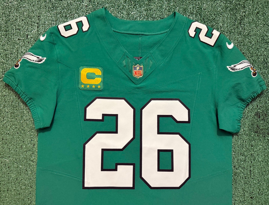 Saquon Barkley Philadelphia Eagles Jersey #26 Nike Vapor FUSE Elite Kelly Green Size 40 (Medium) NFL