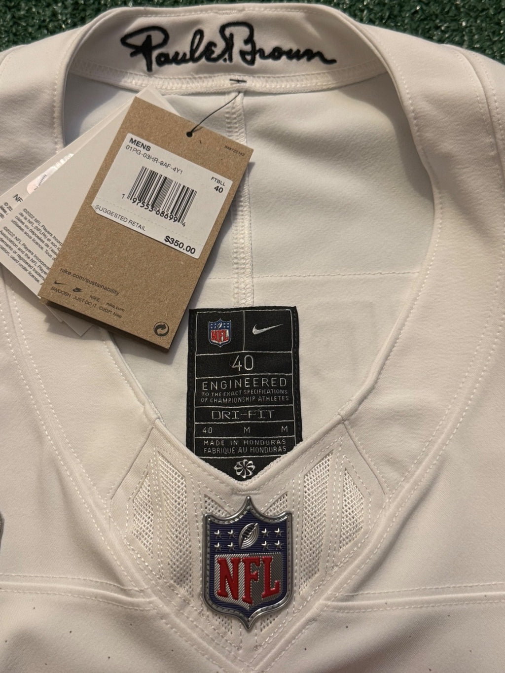 Joe Burrow Cincinnati Bengals Jersey #9 Nike Vapor FUSE Elite White Size 40 (M) NFL