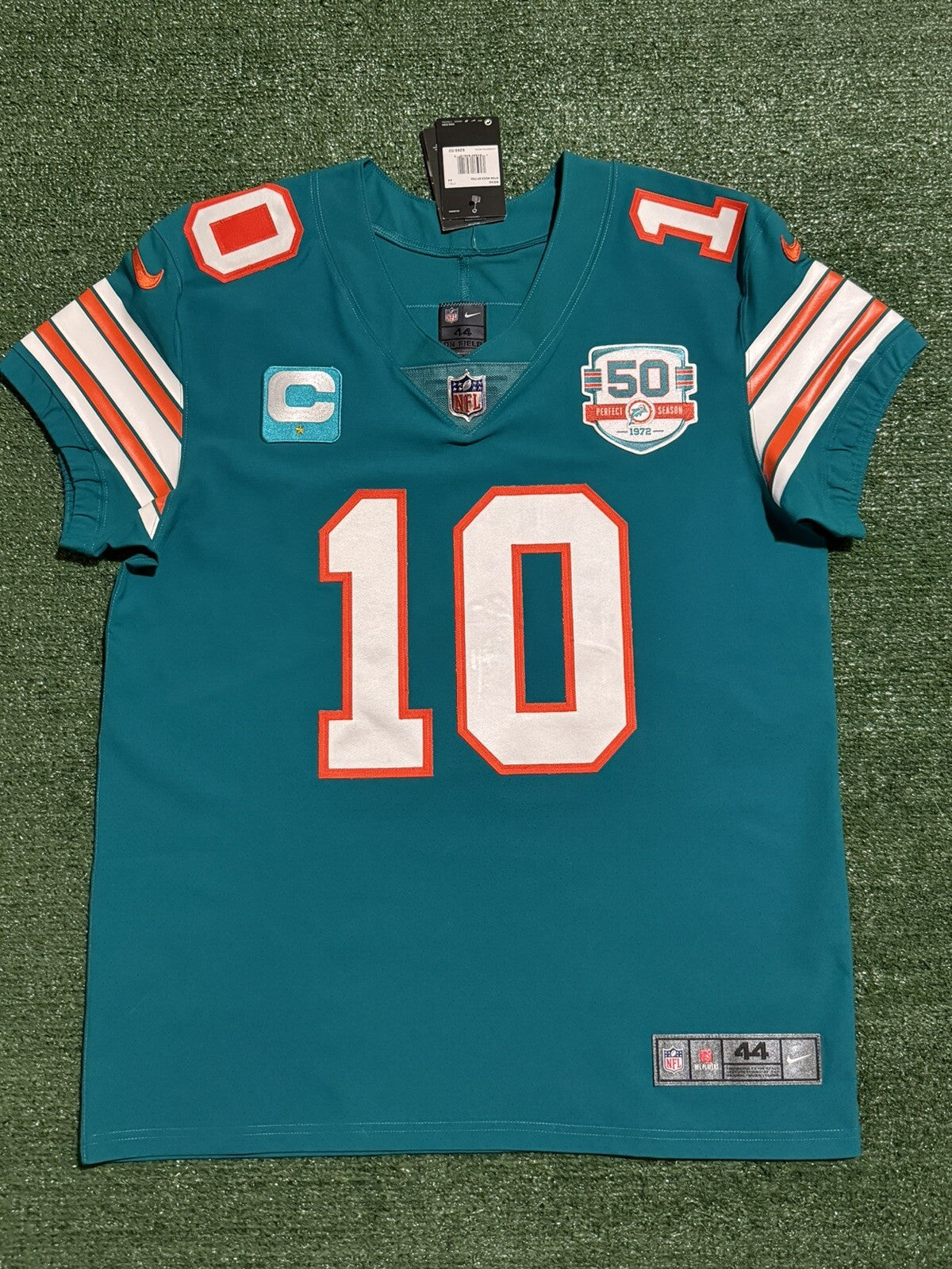 Tyreek Hill Miami Dolphins Jersey #10 Nike Vapor Elite Blue Size 44 (L) NFL
