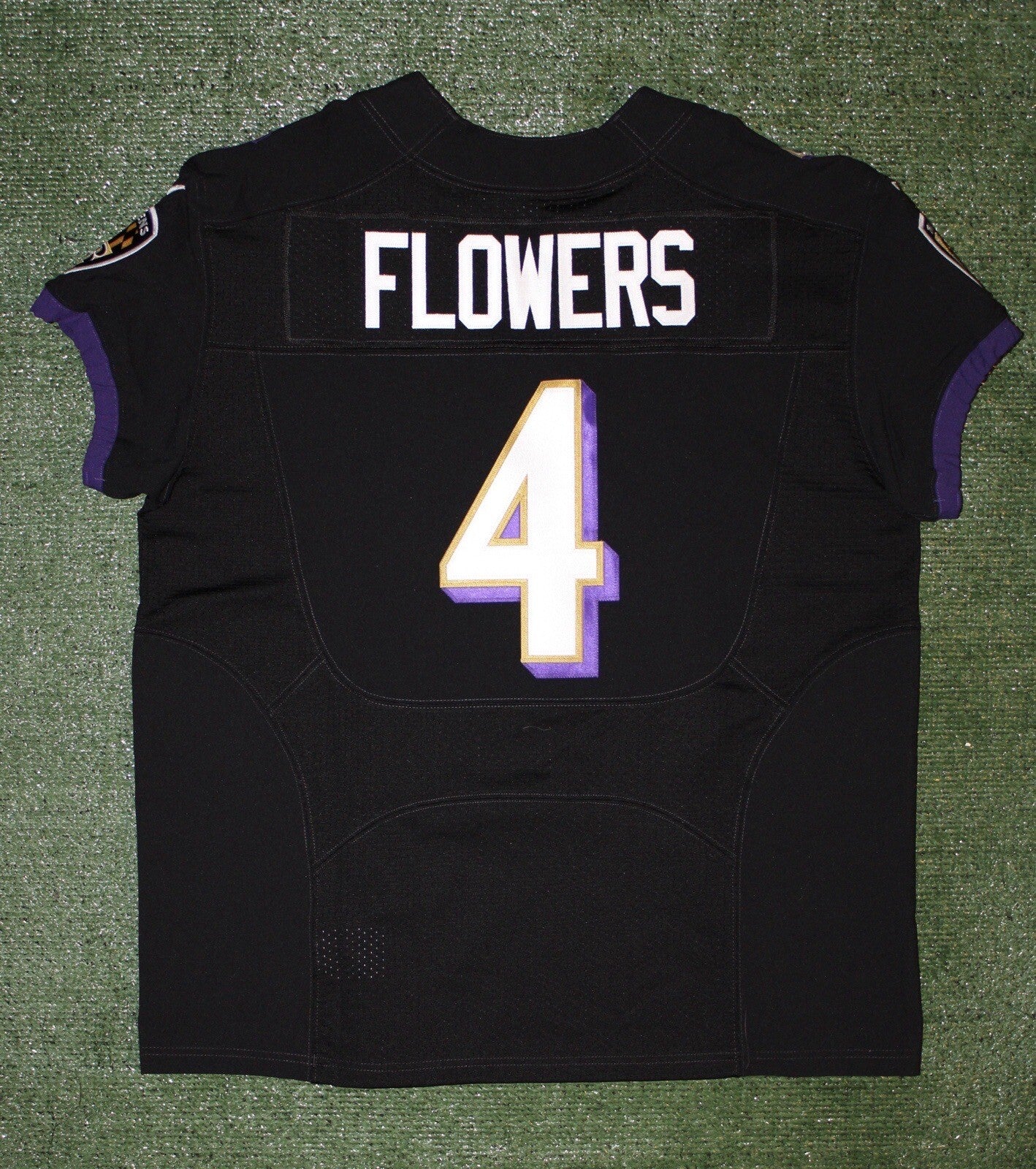 Zay Flowers Baltimore Ravens Jersey #4 Nike Vapor Elite Black Size 48 (XL) NFL
