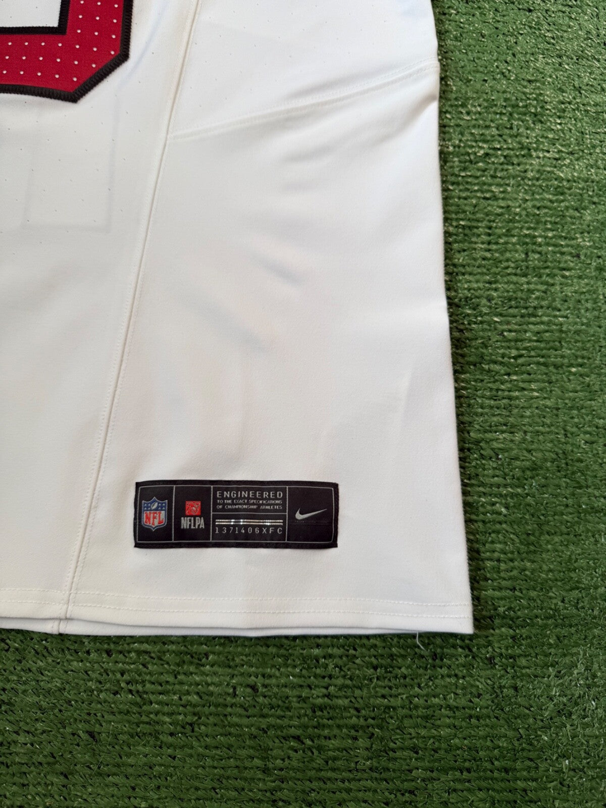 Marvin Harrison Jr Arizona Cardinals Jersey #18 Nike Vapor FUSE Elite White Size 44 (Large) NFL