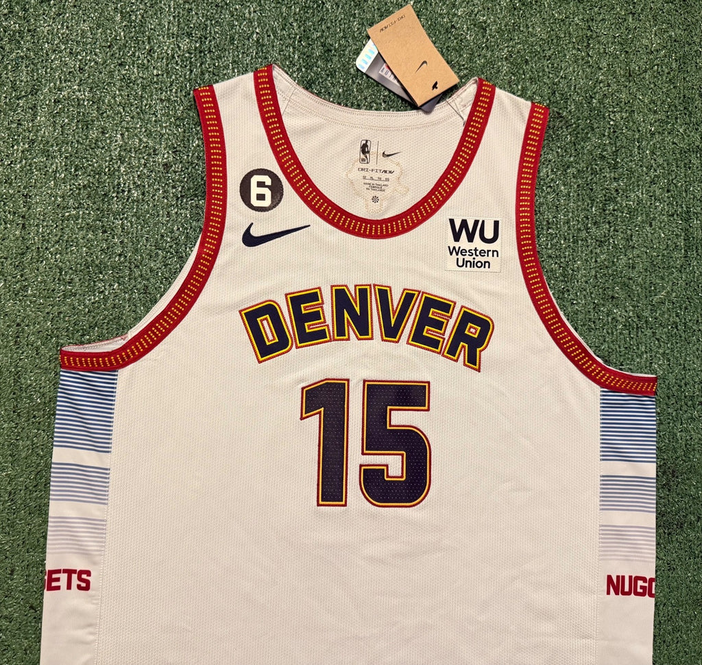 Nikola Jokic Denver Nuggets Jersey #15 Nike ADV Authentic White Size 52 (XL) NBA