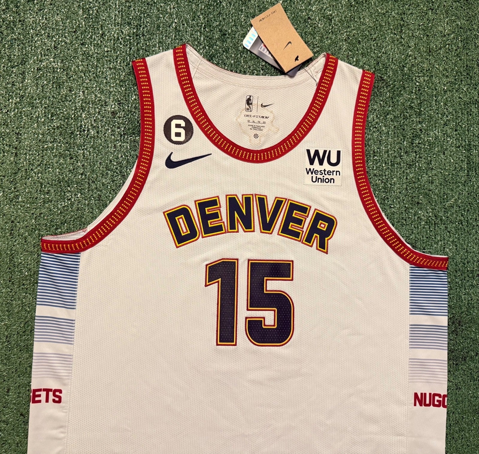 Nikola Jokic Denver Nuggets Jersey #15 Nike ADV Authentic White Size 52 (XL) NBA