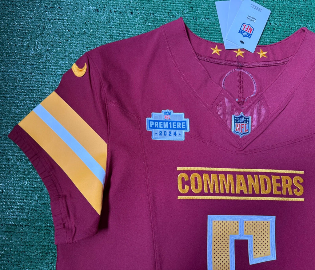 Jayden Daniels Washington Commanders Jersey #5 Nike Vapor Fuse Elite red size 44 (Large) NFL
