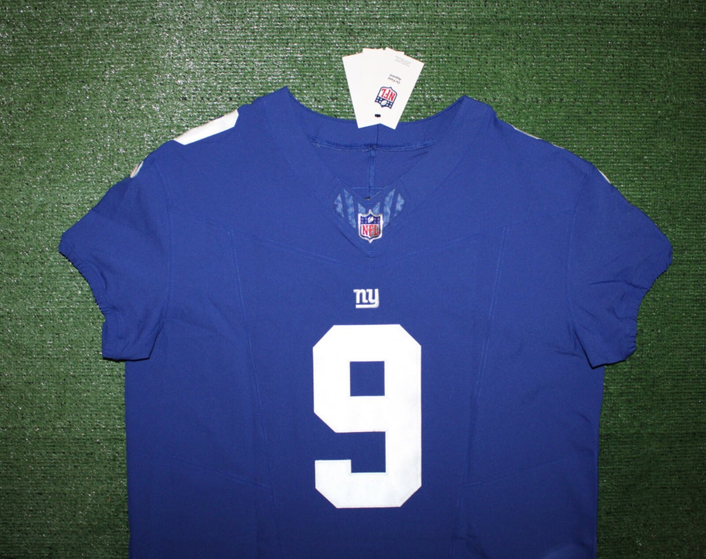 Malik Nabers New York Giants Jersey #9 Nike Vapor FUSE Elite Blue Size 48 (XL) NFL