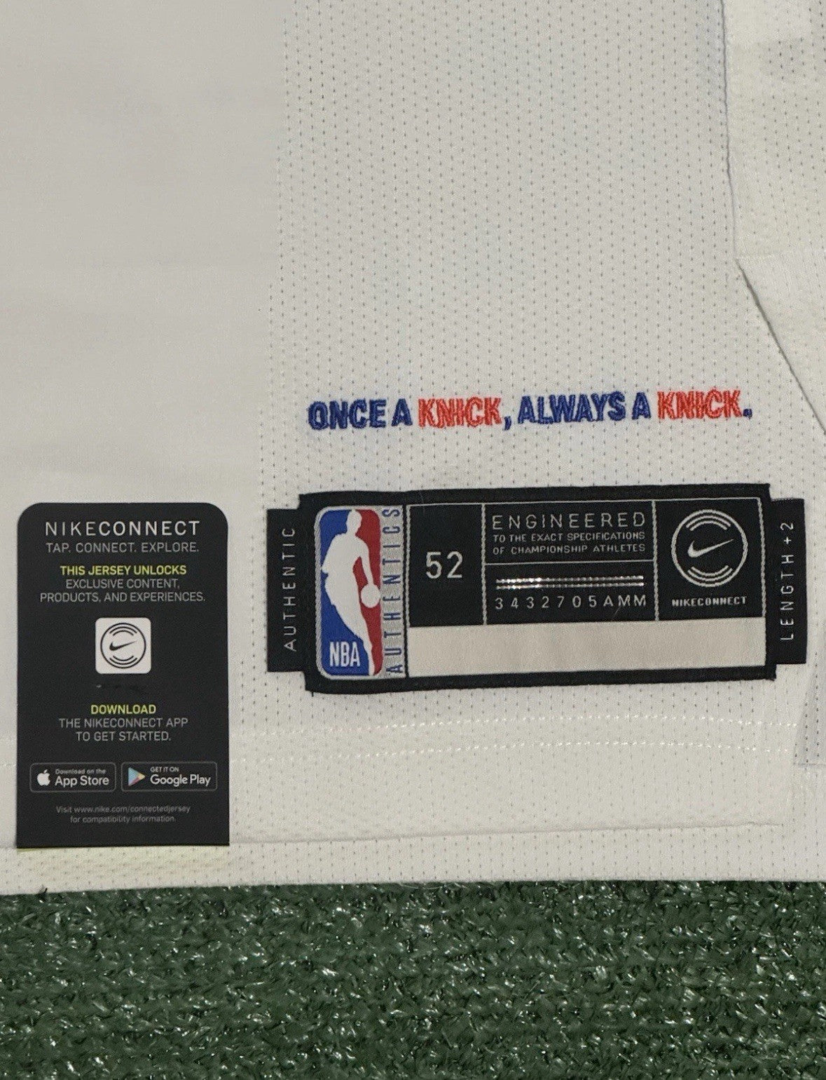 Jalen Brunson New York Knicks Jersey #11 Nike VaporKnit Authentic White Size 52 (XL) NBA