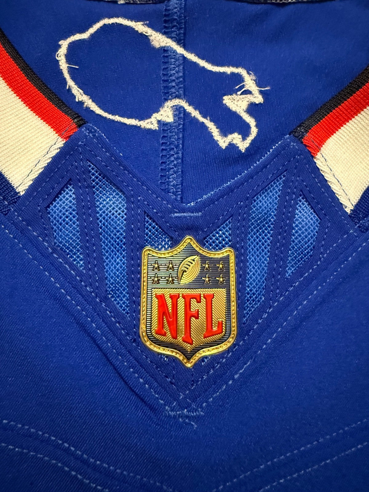 Josh Allen Buffalo Bills Jersey #17 Nike Vapor Fuse Elite Blue Size 44 (L) NFL