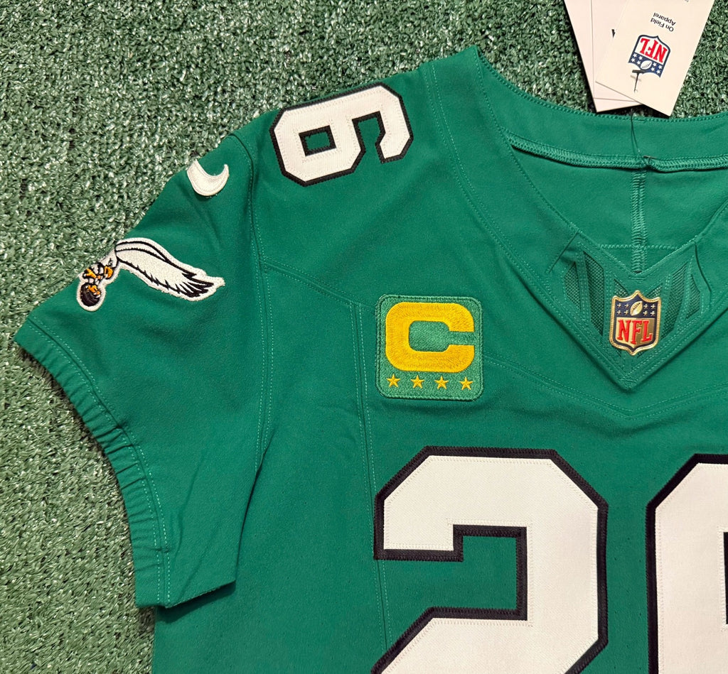 Saquon Barkley Philadelphia Eagles Jersey #26 Nike Vapor FUSE Elite Kelly Green Size 44 (Large) NFL