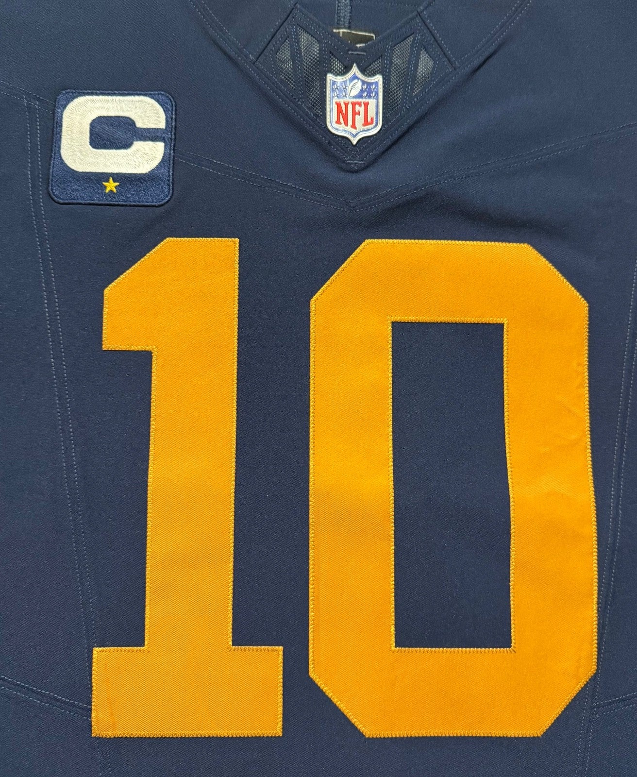 Jordan Love Green Bay Packers Jersey #10 Nike Vapor FUSE Elite Navy Size 44 (Large) NFL
