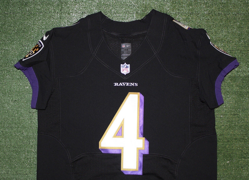 Zay Flowers Baltimore Ravens Jersey #4 Nike Vapor Elite Black Size 48 (XL) NFL