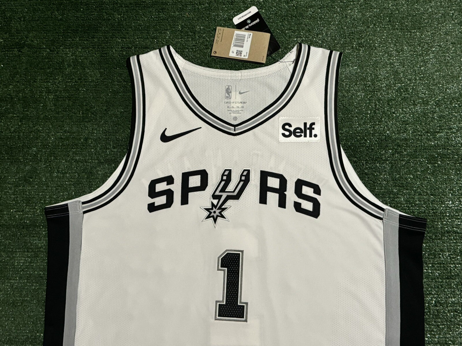 Victor Wembanyama San Antonio Spurs Jersey #1 Nike ADV Authentic White Size 52 (XL) NBA