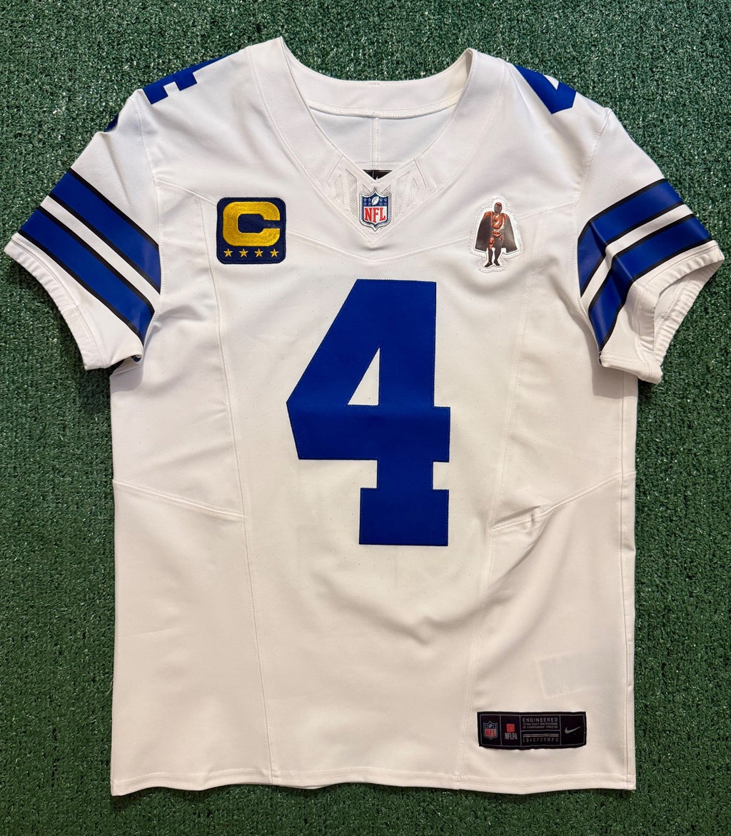 Dak Prescott Dallas Cowboys Jersey #4 Nike Vapor FUSE Elite White Size 40 (Medium) NFL