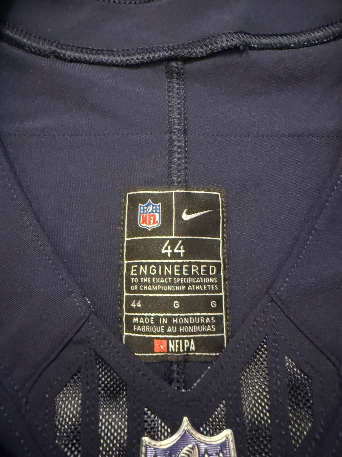 Caleb Williams Chicago Bears Jersey #18 Nike Vapor FUSE Elite Navy Size 44 (Large) NFL