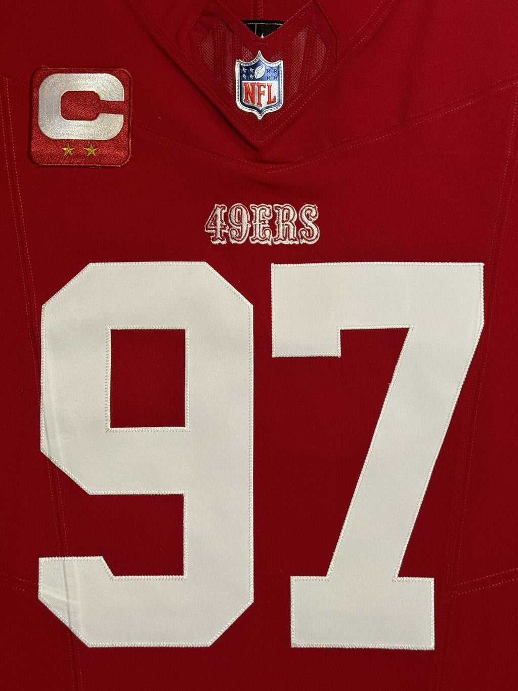 Nick Bosa San Francisco 49ers
Jersey #97 Nike Vapor FUSE Elite red Size 48 (XL) NFL
