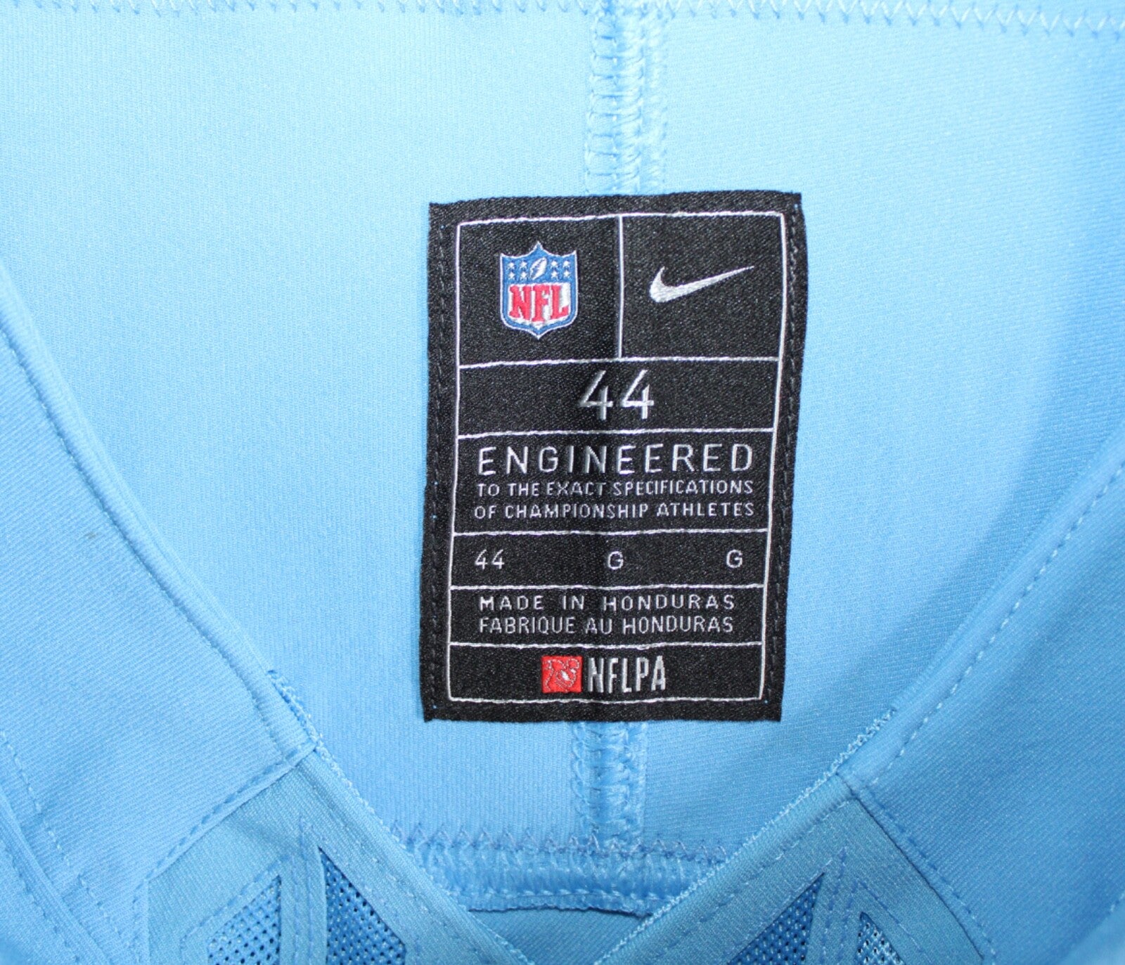 L'Jarius Sneed Tennessee Titans Jersey #38 Nike Vapor Fuse Elite Blue Size 44 (L) NFL