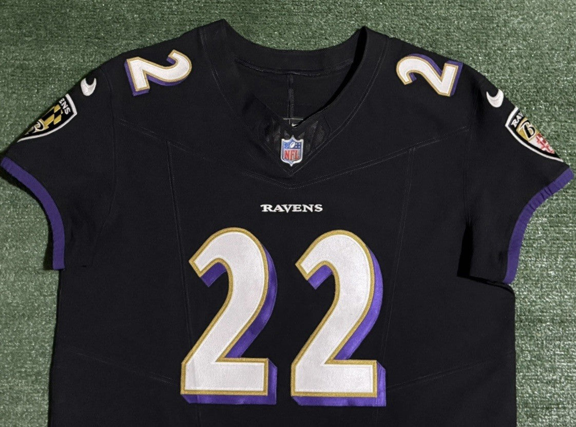 Derrick Henry Baltimore Ravens Jersey #22 Nike Vapor FUSE Elite Black Size 48 (XL) NFL