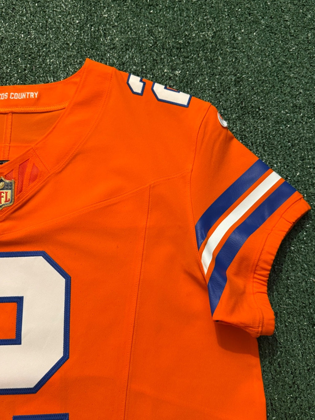 Pat Surtain II Denver Broncos Jersey #2 Nike Vapor Fuse Elite Orange Size 44 (L) NFL