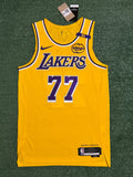 Luka Doncic Los Angeles Lakers Jersey #77 Nike ADV Authentic Gold Size 44 (M) NBA