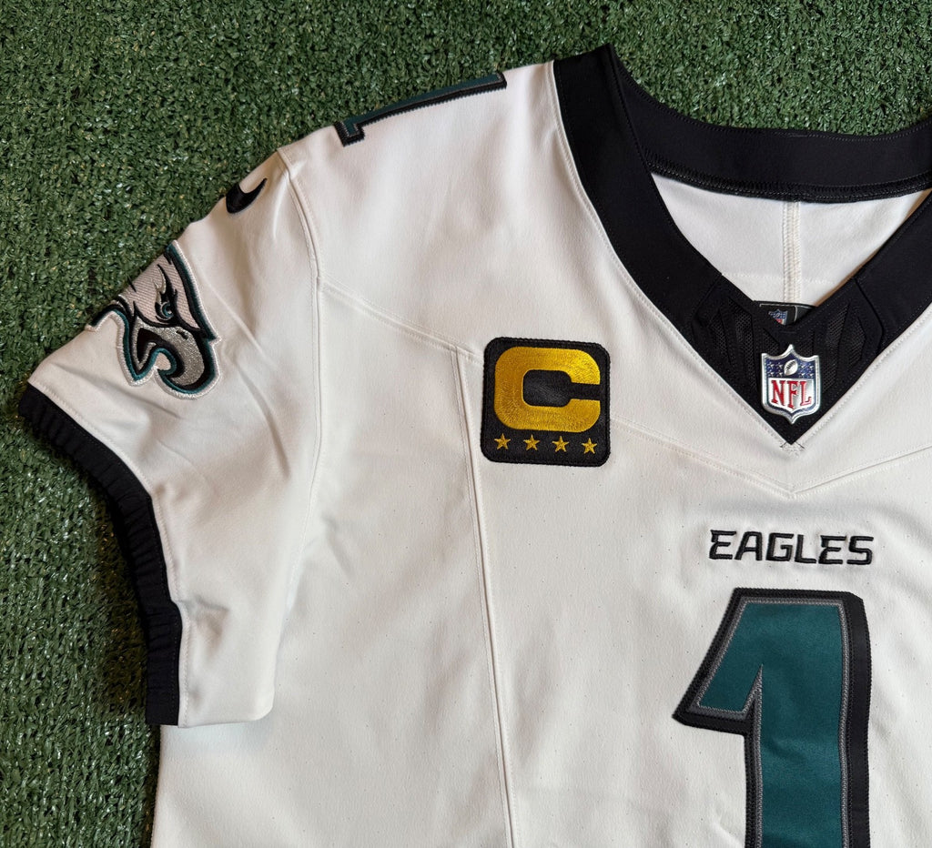 Jalen Hurts Philadelphia Eagles Jersey #1 Nike Vapor FUSE Elite White size 48 (XL) NFL