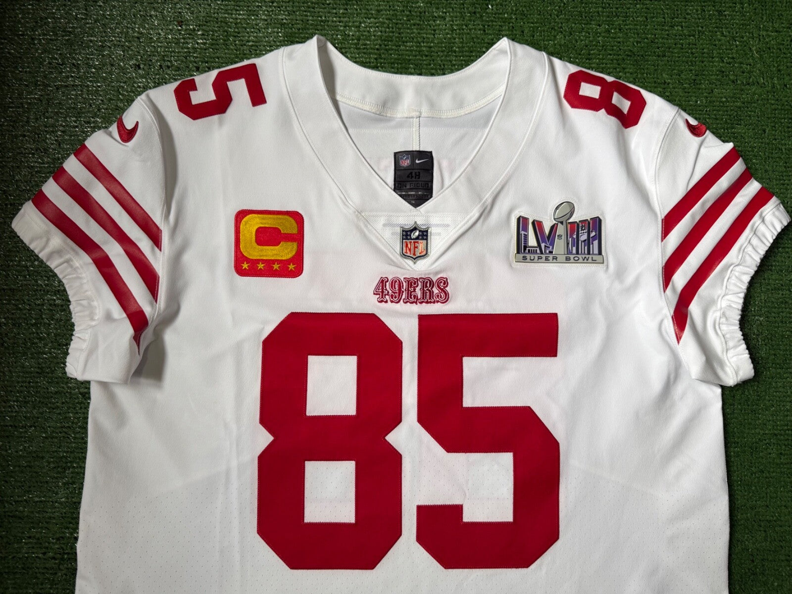 George Kittle San Francisco 49ers
Jersey #85 Nike Vapor Elite white
Size 48 (XL) NFL