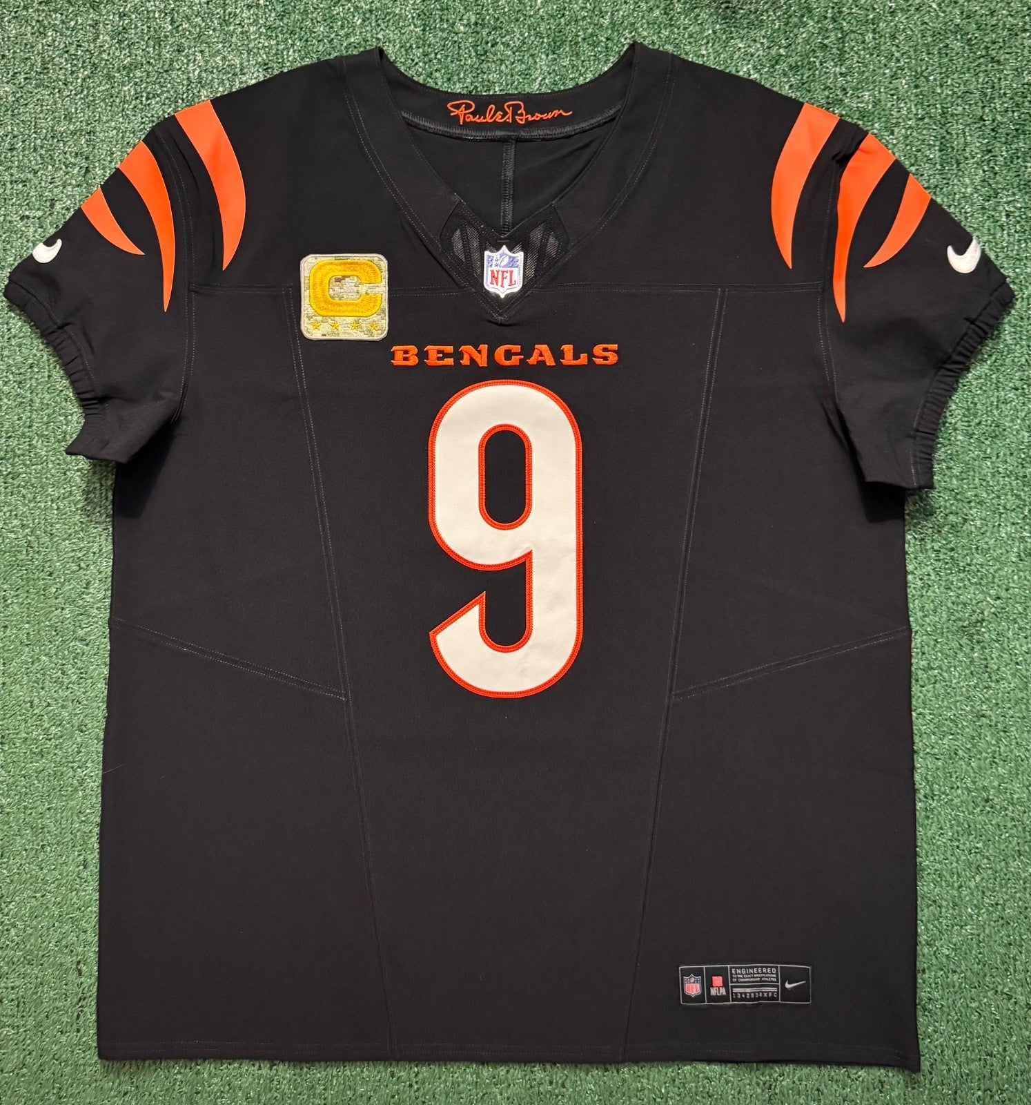 Joe Burrow Cincinnati Bengals Jersey #9 Nike Vapor FUSE Elite Black Size 48 (XL) NFL