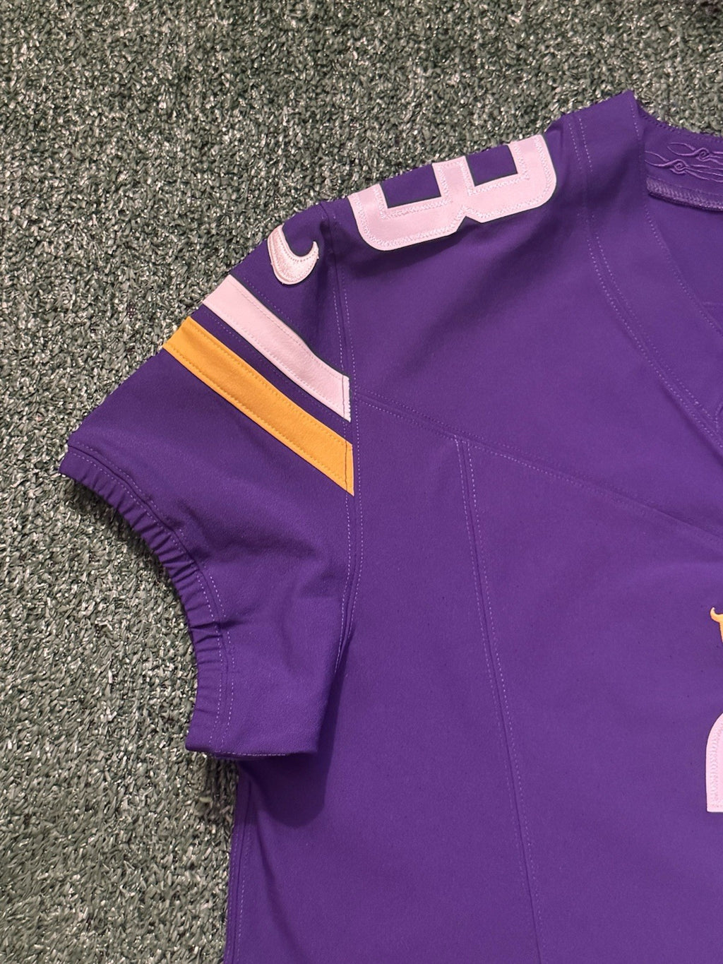 Jordan Addison Minnesota Vikings Jersey #3 Nike Vapor FUSE Elite Purple Size 44 (Large) NFL