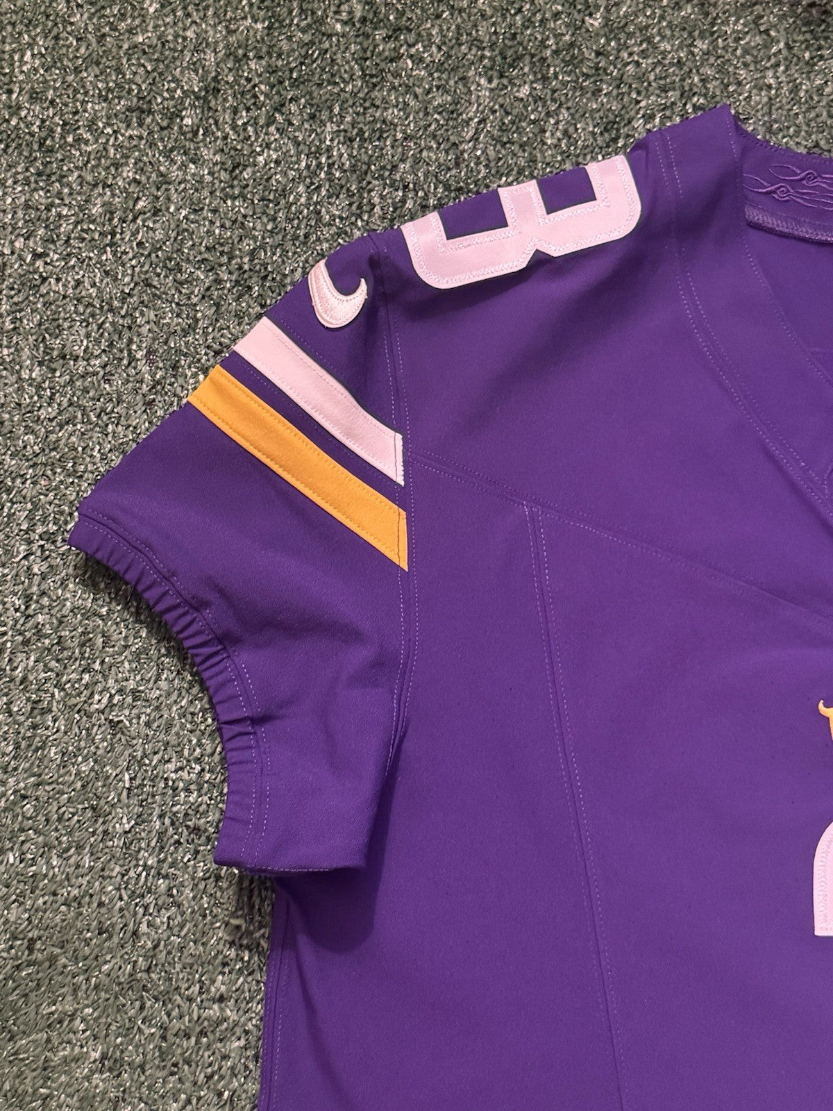Jordan Addison Minnesota Vikings Jersey #3 Nike Vapor FUSE Elite Purple Size 44 (Large) NFL
