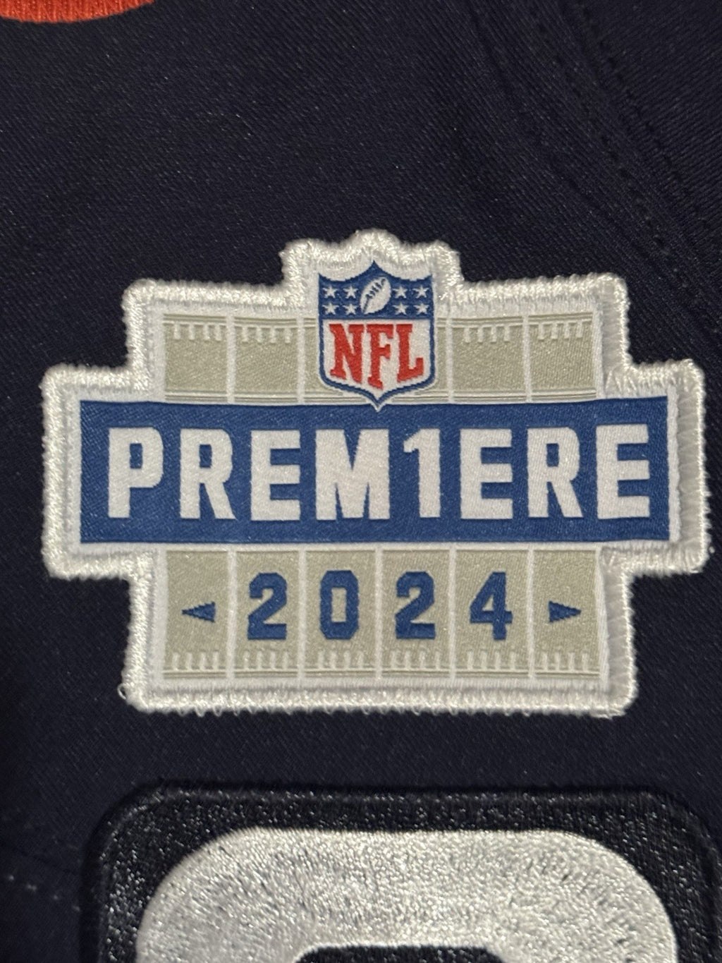 Caleb Williams Chicago Bears Jersey #18 Nike Vapor FUSE Elite Navy Size 48 (XL) NFL
