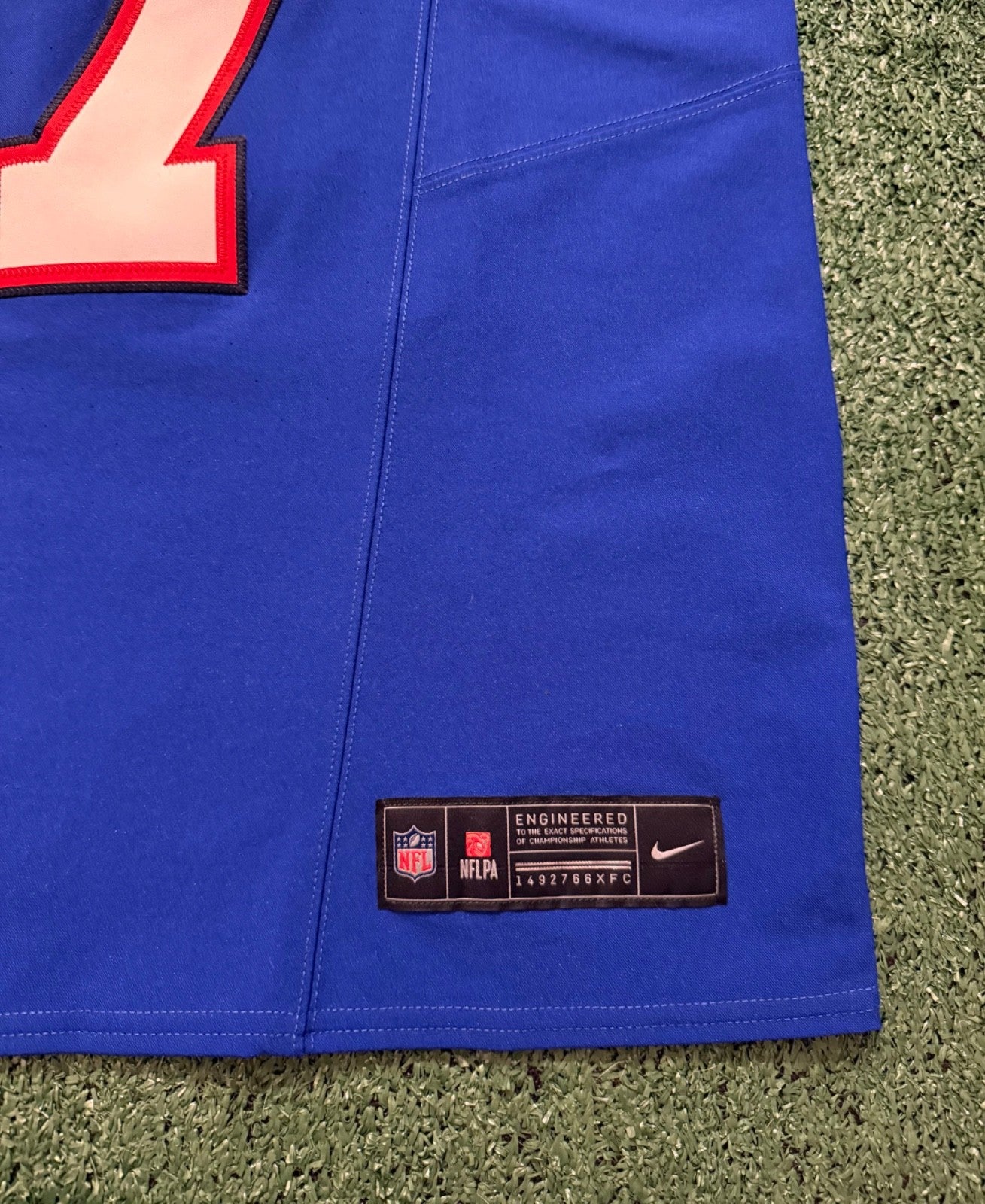 Josh Allen Buffalo Bills Jersey #17 Nike Vapor Fuse Elite Blue Size 40 (M) NFL
