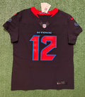 Nico Collins Houston Texans Jersey #12 Nike Vapor Fuse Elite Navy Size 44 (L) NFL