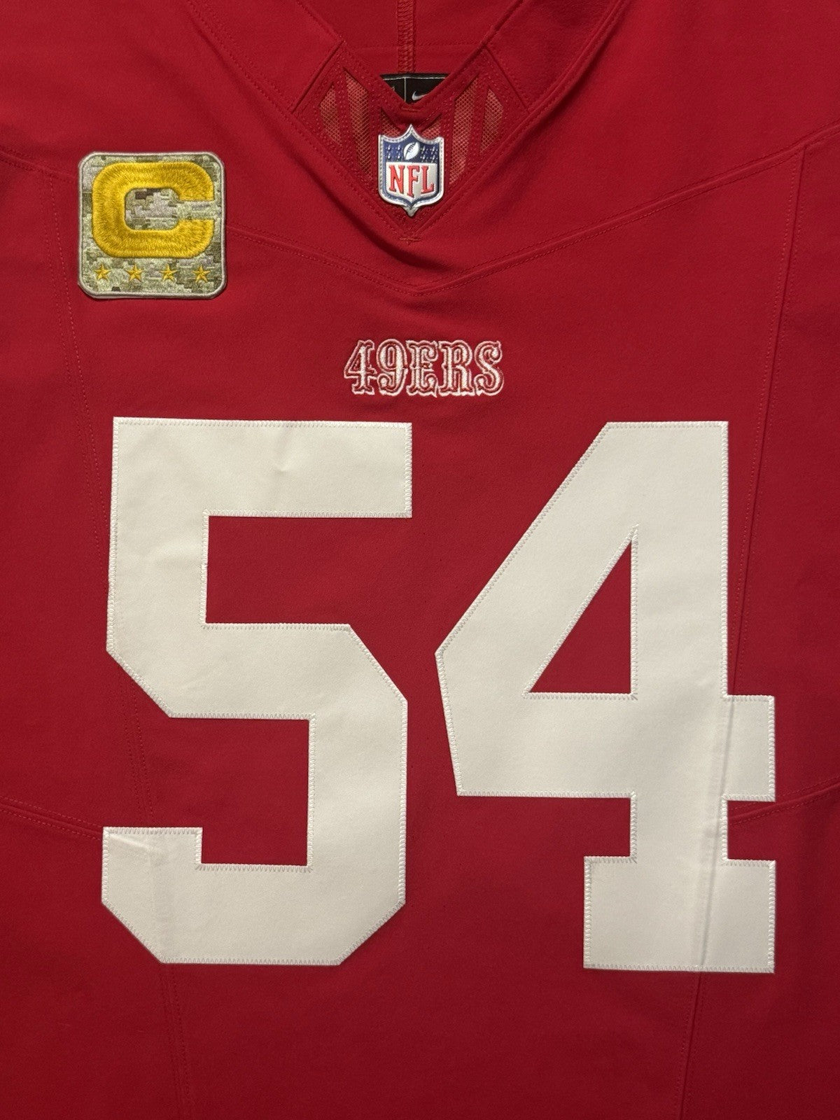 Fred Warner San Francisco 49ers
Jersey #54 Nike Vapor FUSE Elite red Size 40 (Medium) NFL