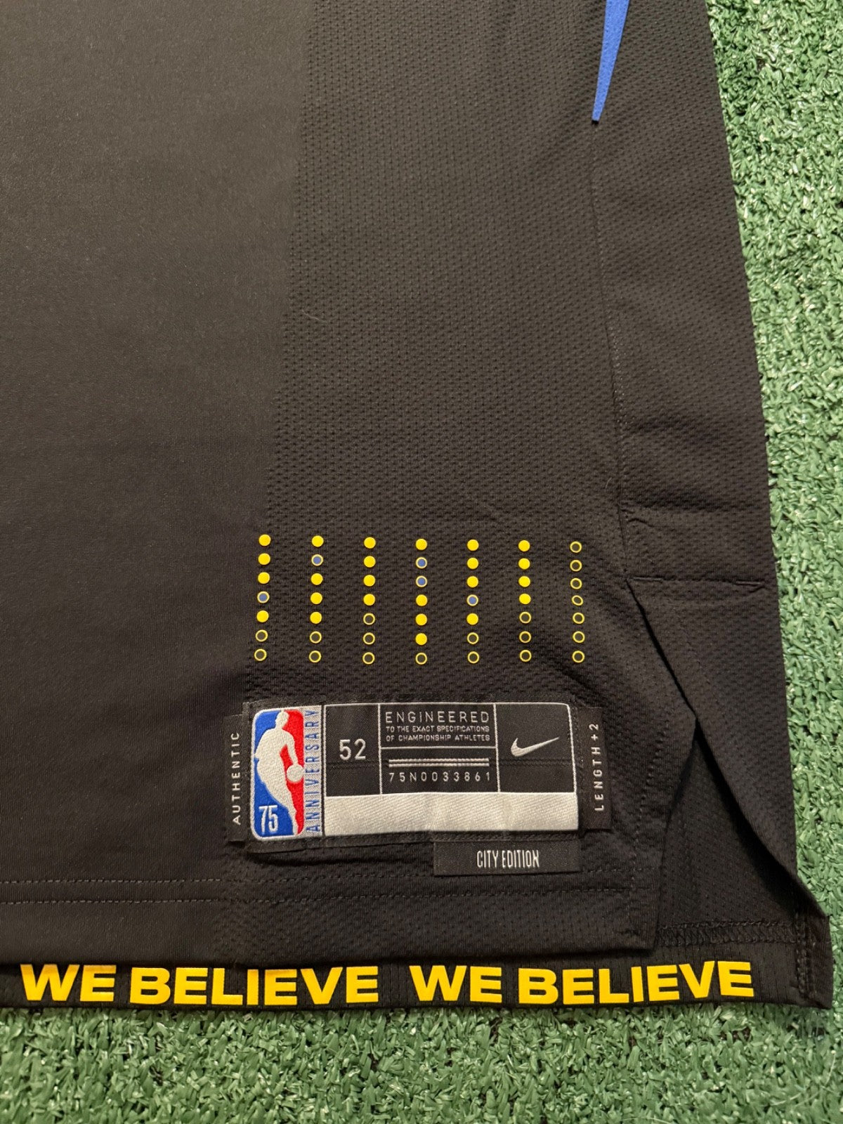 Steph Curry Golden State Warriors Jersey #30 Nike ADV Authentic Black Size 52 (XL) NBA