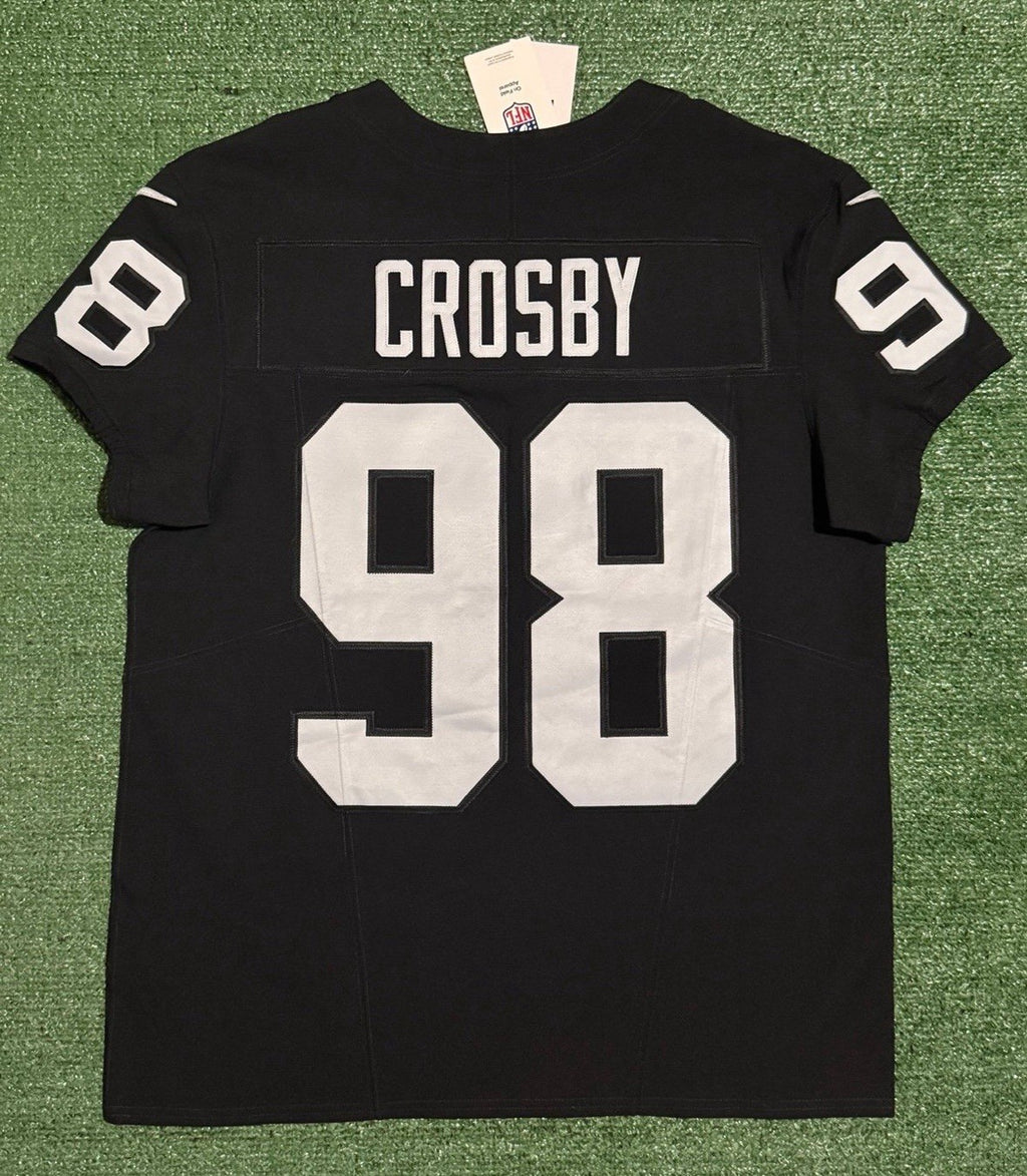 Maxx Crosby Las Vegas Raiders Jersey #98 Nike Vapor Fuse Elite Black Size 44 (L) NFL