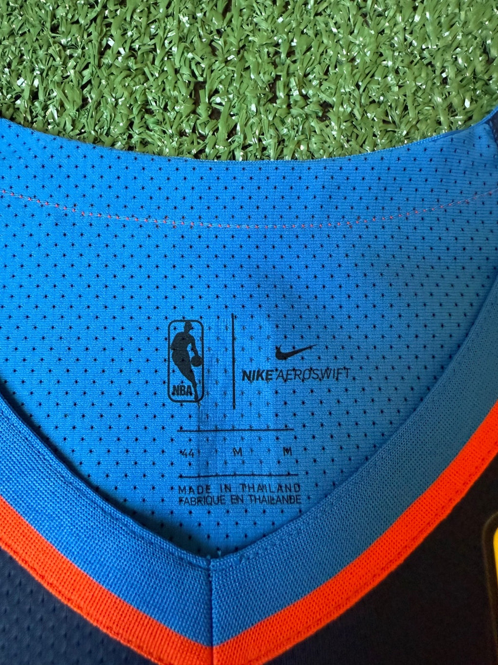Russell Westbrook Oklahoma City Thunder Jersey #0 Nike Aeroswift Authentic Blue Size 44 (M) NBA