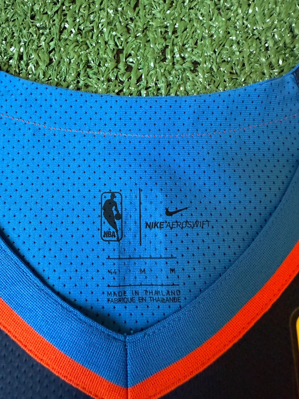 Russell Westbrook Oklahoma City Thunder Jersey #0 Nike Aeroswift Authentic Blue Size 44 (M) NBA