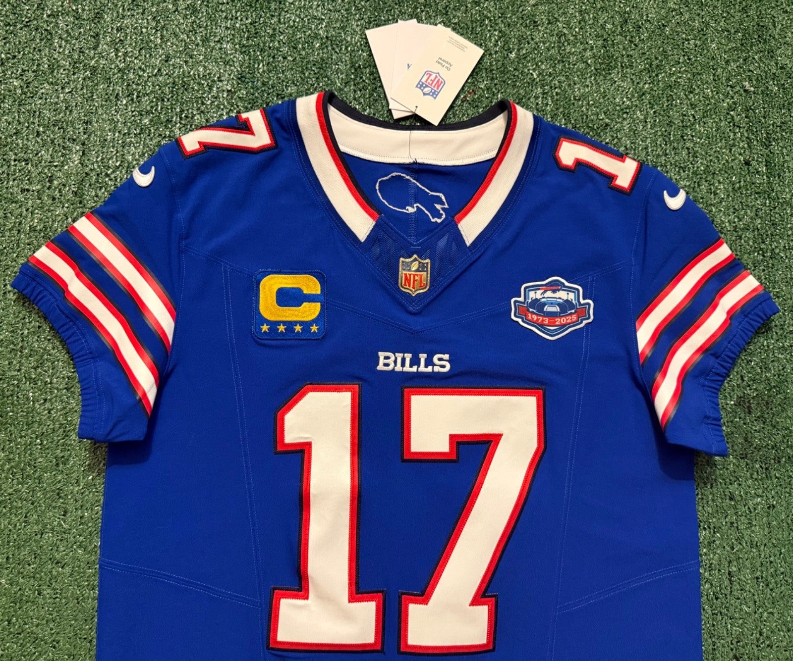 Josh Allen Buffalo Bills Jersey #17 Nike Vapor Fuse Elite Blue Size 40 (M) NFL