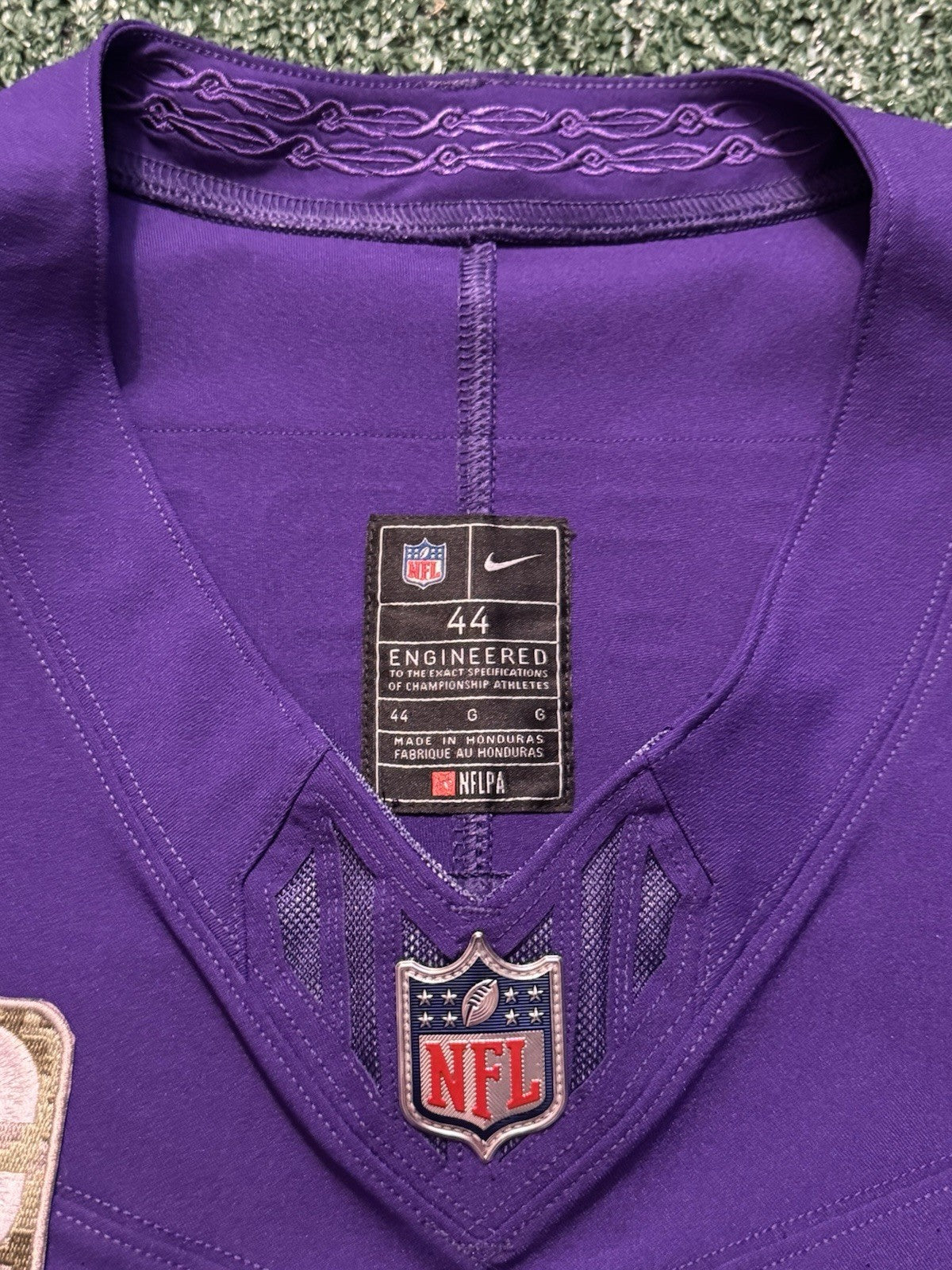 Justin Jefferson Minnesota Vikings Jersey #18 Nike Vapor FUSE Elite Purple Size 44 (Large) NFL
