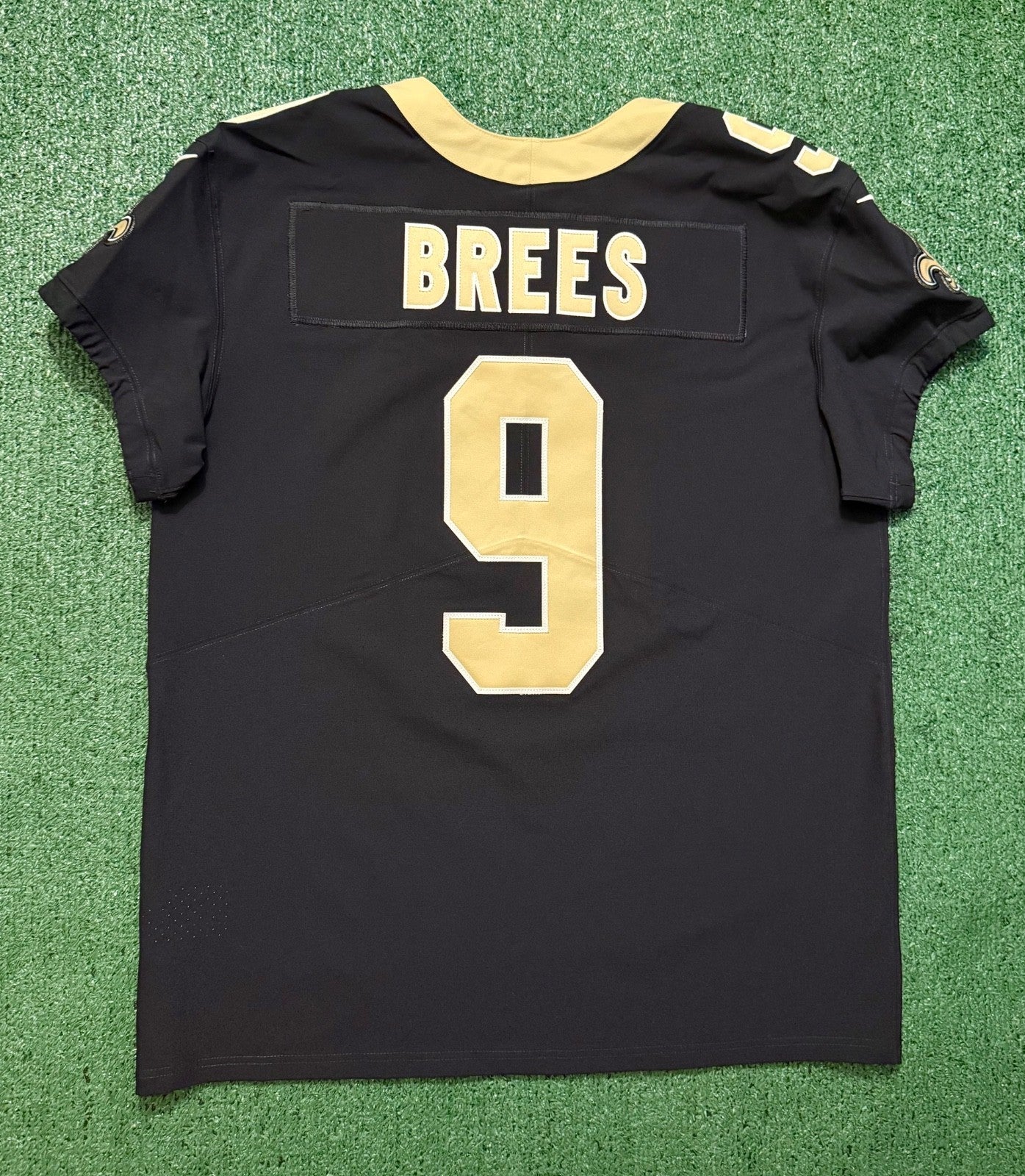 Authentic Drew Brees New Orleans Saints Jersey #9 Nike Vapor Elite Black Size 48 (XL) NFL
