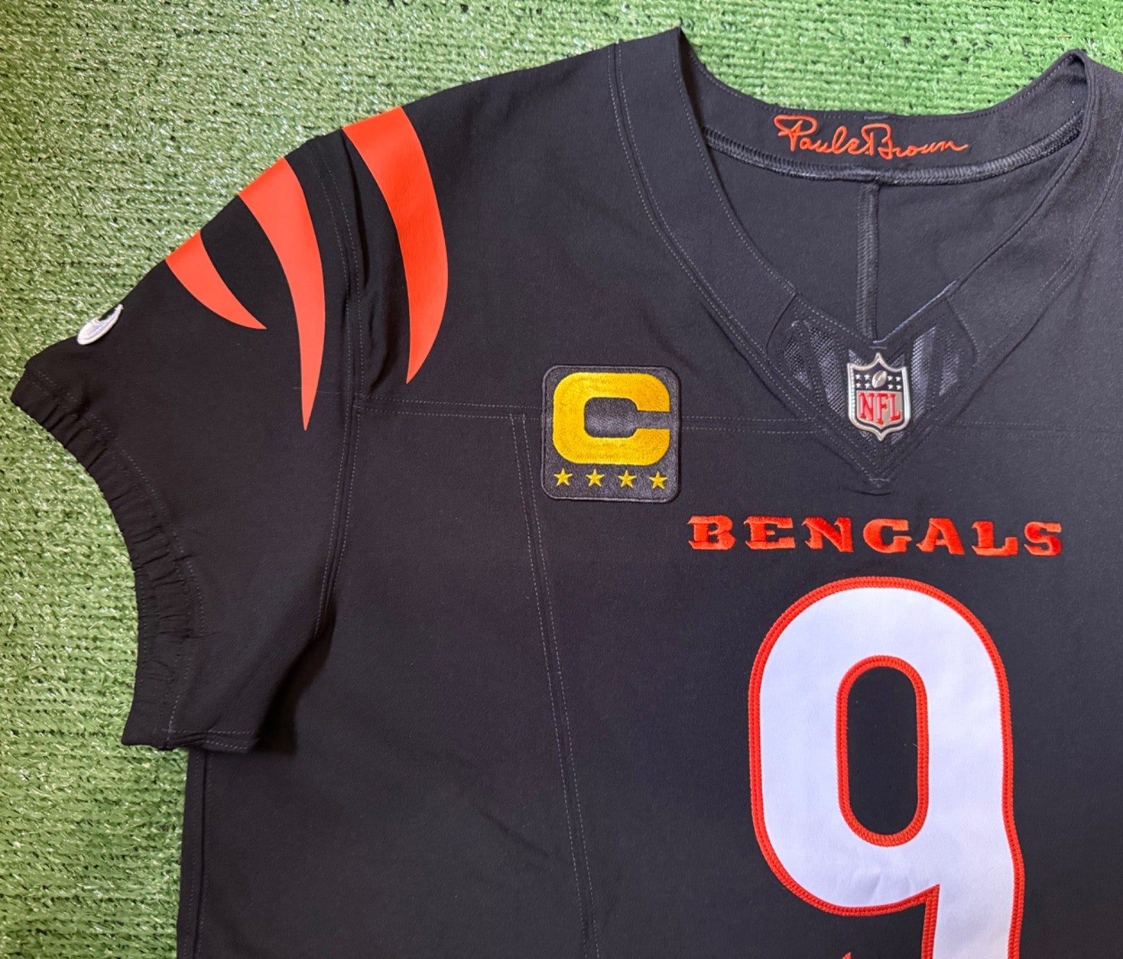 Joe Burrow Cincinnati Bengals Jersey #9 Nike Vapor FUSE Elite Black Size 48 (XL) NFL