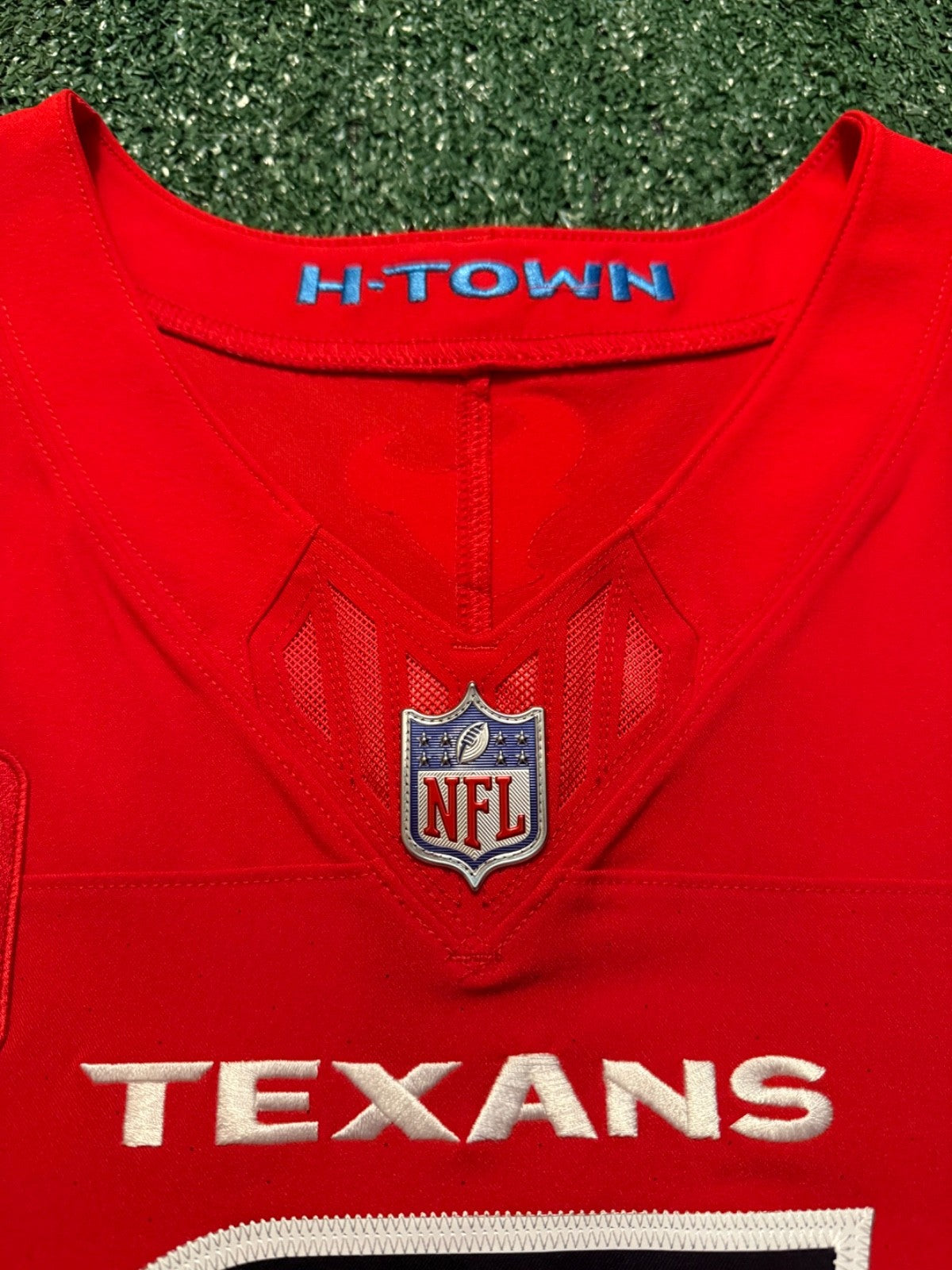 CJ Stroud Houston Texans Jersey #7 Nike Vapor Fuse Elite Red Size 44 (L) NFL