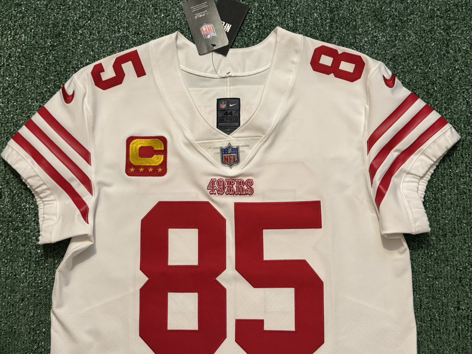 George Kittle San Francisco 49ers
Jersey #85 Nike Vapor Elite white
Size 44 (Large) NFL