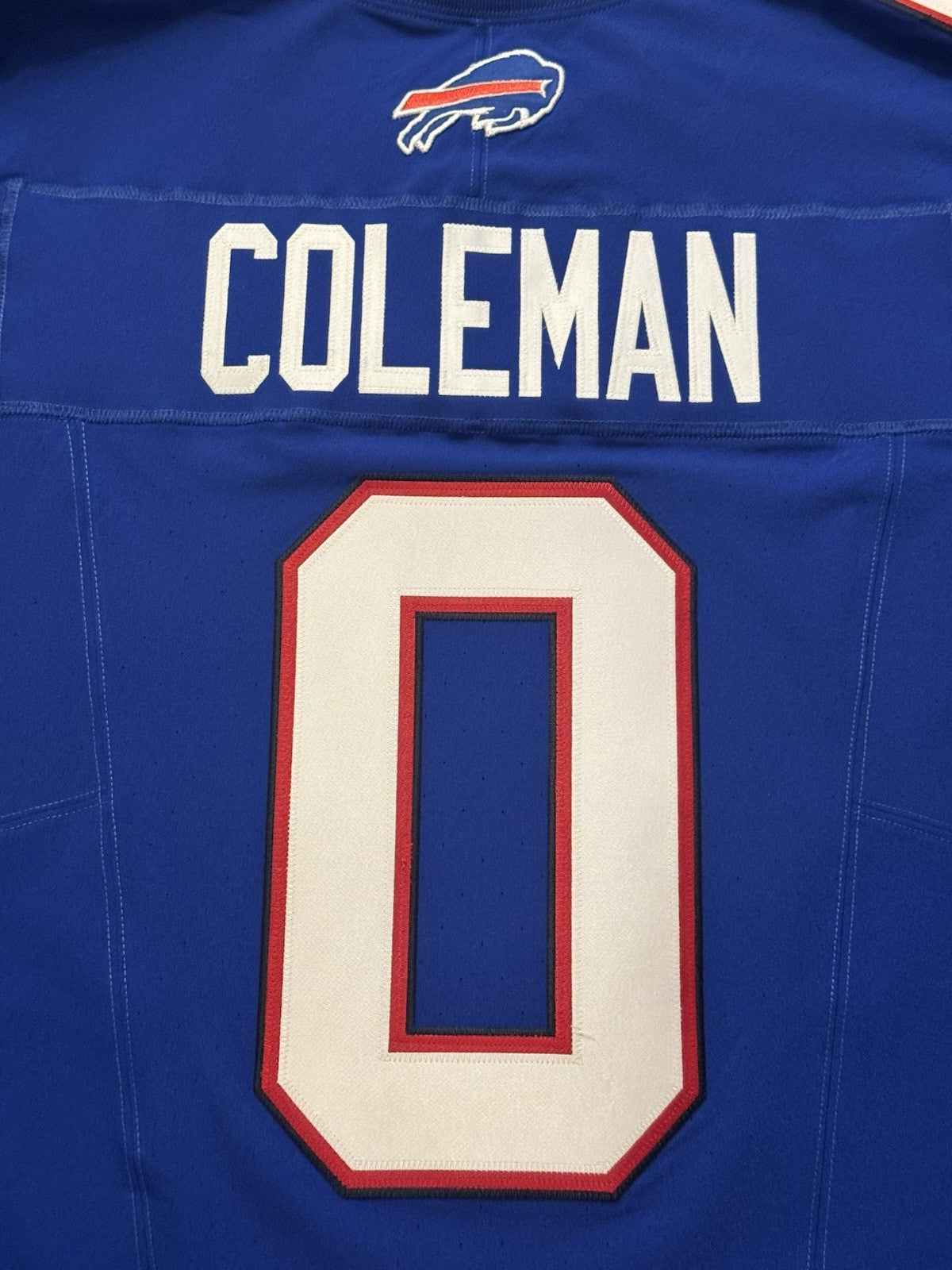 Keon Coleman Buffalo Bills Jersey #0 Nike Vapor Fuse Elite Blue Size 44 (L) NFL
