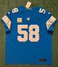 Penei Sewell Detroit Lions Jersey #58 Nike Vapor FUSE Elite Blue 48 (XL) NFL
