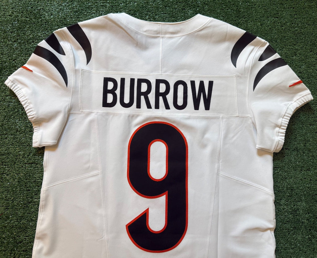 Joe Burrow Cincinnati Bengals Jersey #9 Nike Vapor FUSE Elite White Size 40 (M) NFL
