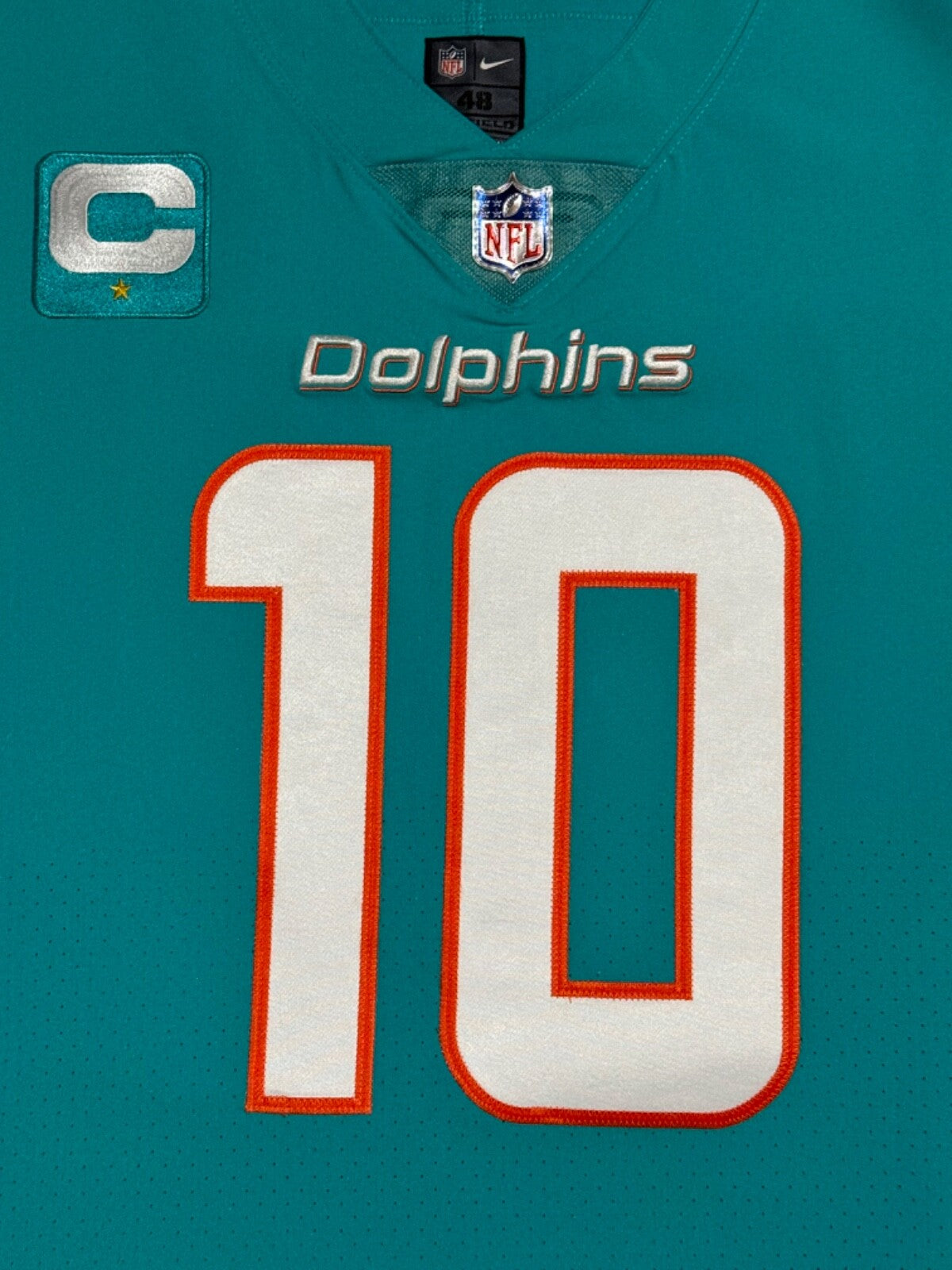 Tyreek Hill Miami Dolphins Jersey #10 Nike Vapor Elite Aqua Size 48 (XL) NFL
