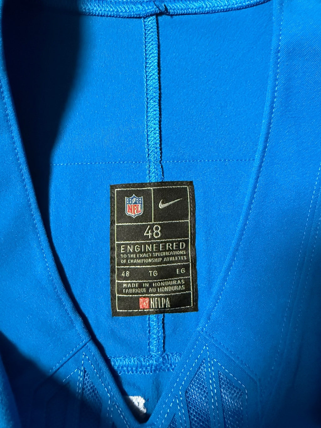 Aidan Hutchinson Detroit Lions Jersey #97 Nike Vapor FUSE Elite Blue size 48 (XL) NFL