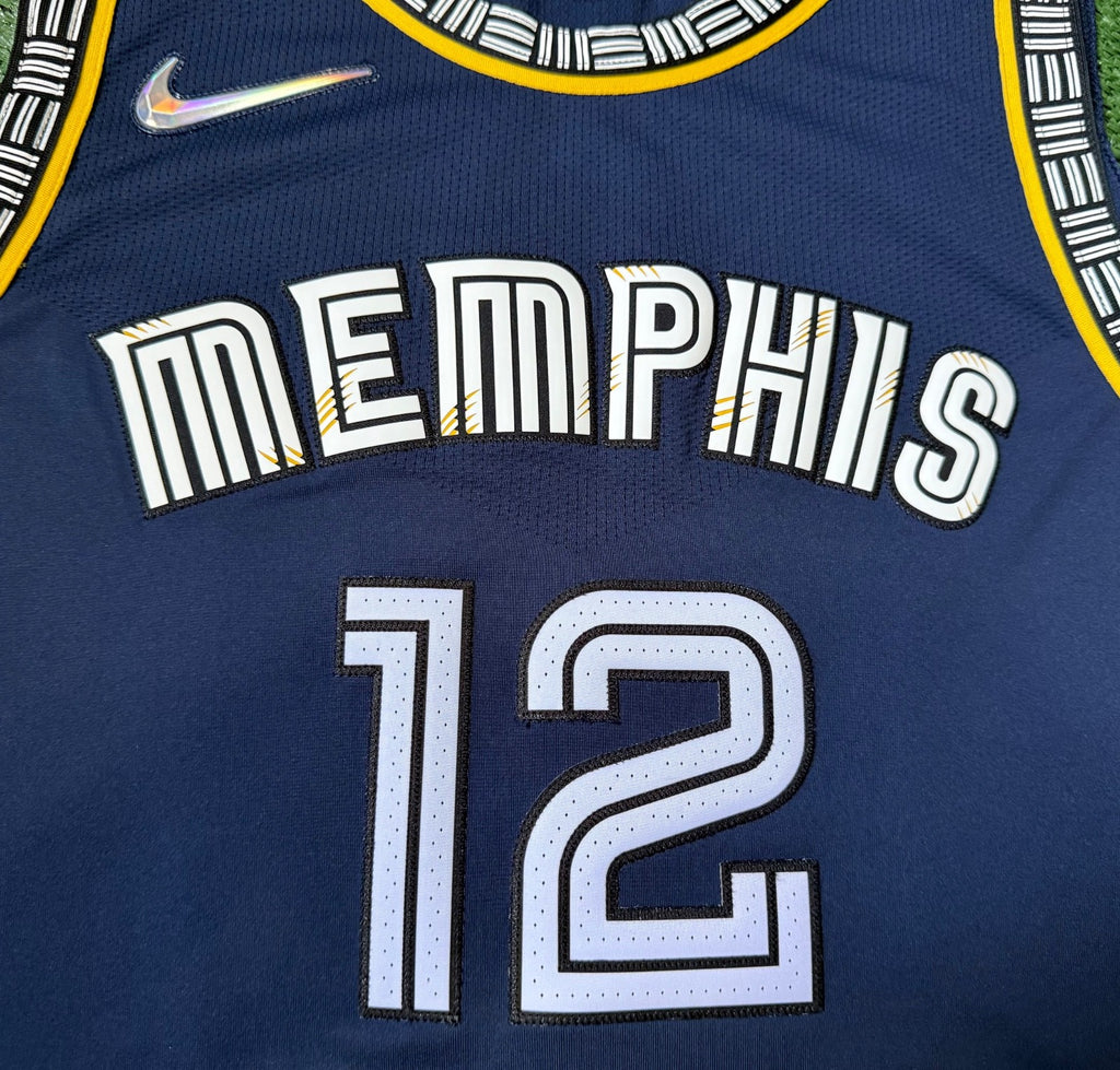 Ja Morant Memphis Grizzlies Jersey #12 Nike ADV Authentic Blue Size 52 (XL) NBA