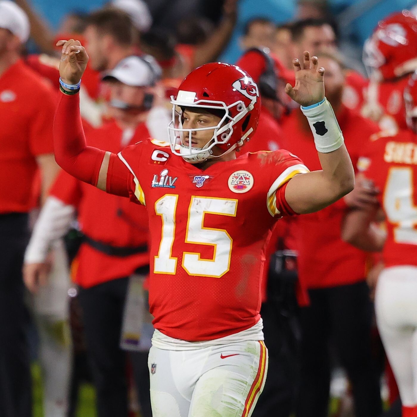 Patrick Mahomes Kansas City Chiefs Jersey #15 Nike Vapor Elite Red Size 44 (L) NFL